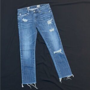 Adriano Goloschmiel AG Stilt Cigarette Leg Women’s size 25 Distressed